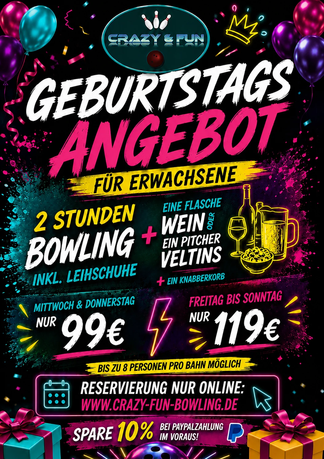 Erwachsenen-Geburtstag